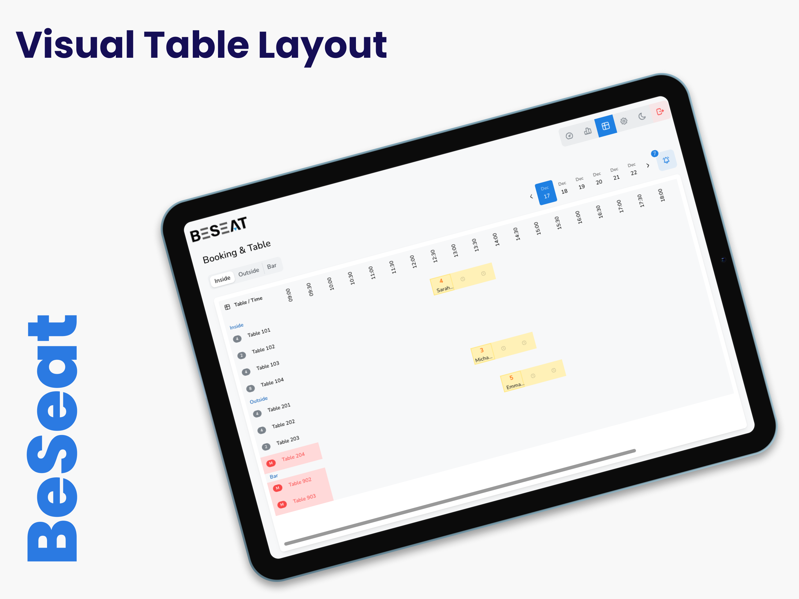 BeSeat Reports & Analytics